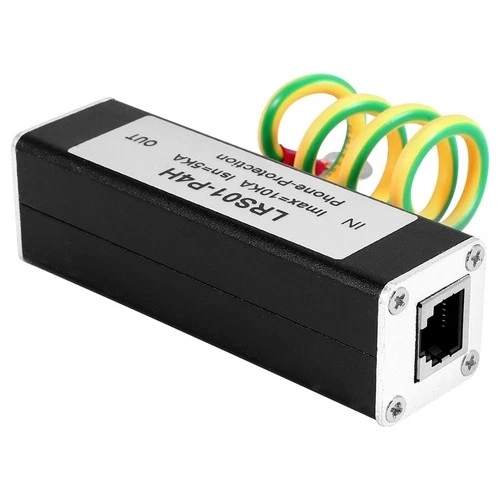 Telephone Fax Protector Thunder Arrestor RJ11 Kl01-P4H Black RJ11 ADSL Q8S5