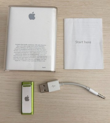 Apple iPod shuffle 3rd Gen 2GB Green MP3 Player USB 2.0 Headphone Jack Box