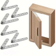 6 pcs Stainless Steel Pivot Hinge Heavy-Duty Cabinet Hinge  Windows