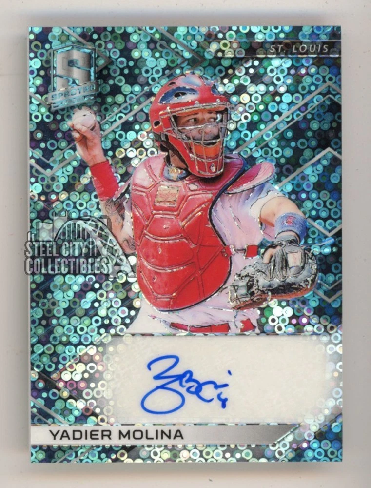 25+ Panini Yadier Molina Baseball Autographed Sports Trading Cards