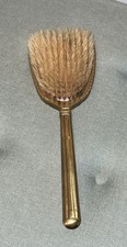 Golden Wheel Vintage Ornate Decorative Vanity Hair Brush Gold Tone