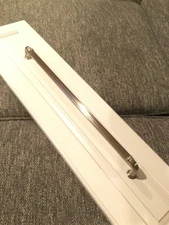 TOP KNOBS TK328BSN 18” (457mm) CHAREAU COLLECTION REEDED APPLIANCE BAR PULL