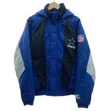 Vintage 90s Dallas Cowboys NFL Starter Puffer Jacket Blue Mens size M