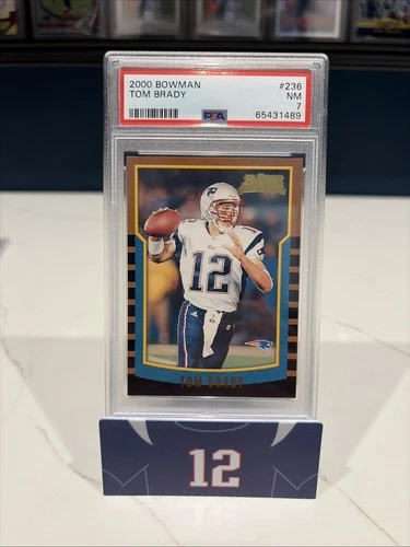 TOM BRADY 2000 BOWMAN PSA 7 ROOKIE #236 INVEST GOAT HOF MVP TB12