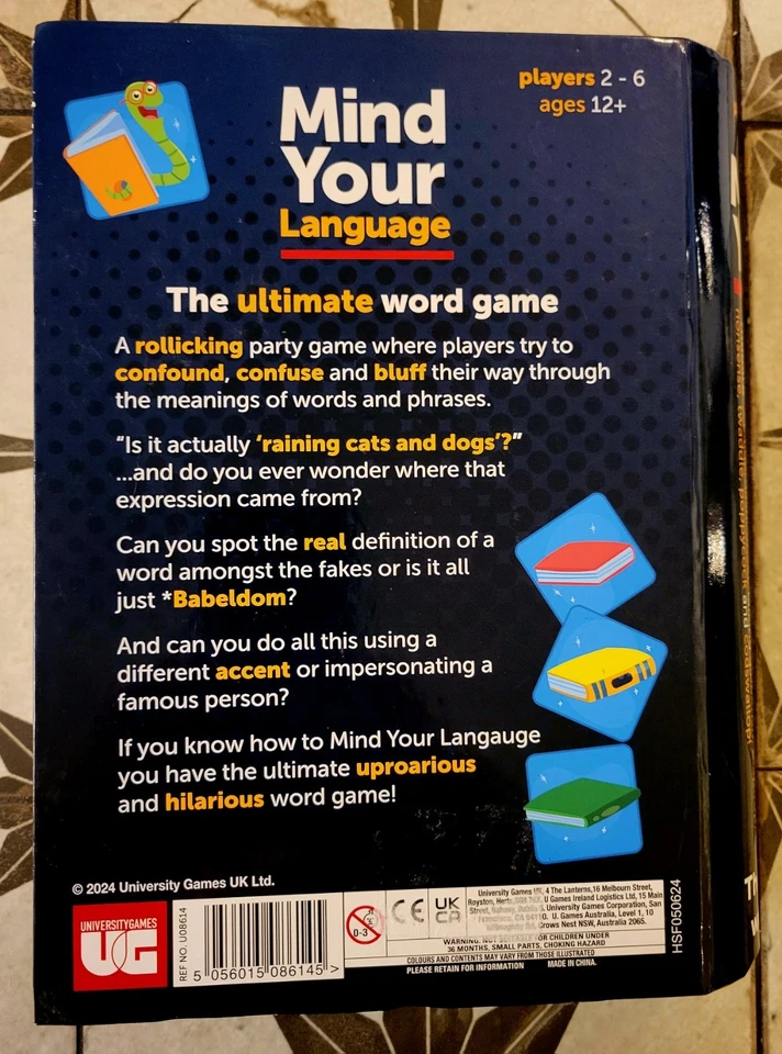 Mind Your Language The Ultimate Word Game University Games 2-6 Players Ages 12+ - Image 3 of 3