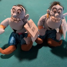 Aladdin's Genie 7" Bean Bag Plush Toy Disney Store Exclusive NWT set of 2