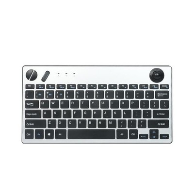 78 Keys Dual Mode Wireless Trackball Keyboard, Bluetooth 5.0 & 2.4G Wireless ...