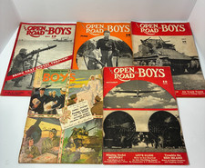 Vintage 1941 & 1943 Lot of 5 THE OPEN ROAD FOR BOYS MAGAZINES