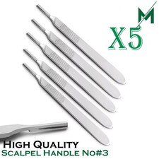 10 Sterile Surgical Blades with FREE BP Scalpel Handle 3 Medical Dental