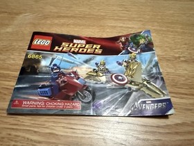 LEGO Marvel: Captain America's Avenging Cycle (6865) 100% Complete NO BOX