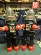 2 Vintage Nomura Robby The Robot Battery Powered.