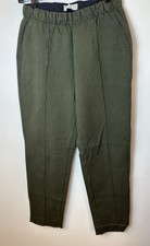 Everlane Olive Green The Dream Pant Pleated Elastic Waist Pull On Women's M READ
