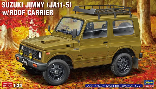 Hasegawa, Suzuki Jimny Mit GrüNem DachträGer Zum Zusammenbauen Und Lackieren,...-image