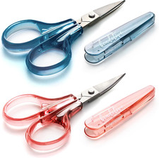 Detail Craft Scissors Set 2 Pcs Curved and Straight, Sharp, Compact Sewing,