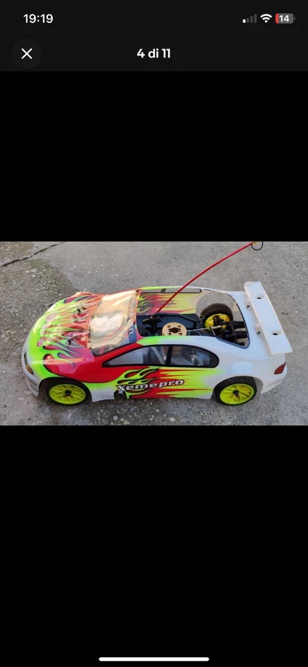 Macchinina rc a scoppio Kyosho Pure ten in scala 1/10 FUNZIONANTE - Immagine 4 di 4