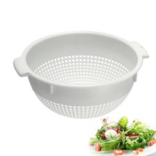 Westmark 21262211 Seiher Sieb Griffmulden Aufsatzrasten Kunststoff Wei&szlig; 26 cm