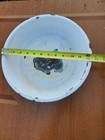 Vintage Blue White Speckled Enamelware Pan/Basin Bowl Graniteware 12.5"  Rustic — photo 1