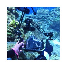 1 Ball Clamp Butterfly Clip Arm Dual Holder Mount For Underwater Photograp JXMO
