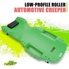 DNA Mortoring Green 48" Tool Low Profile Automotive Creeper w/Padded Headrest
