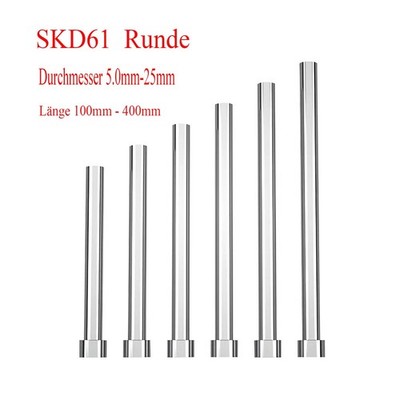 Gerade Auswerferstifte Durchmesser 5.0mm - 25mm SKD61  Runde Länge 100mm - 400mm