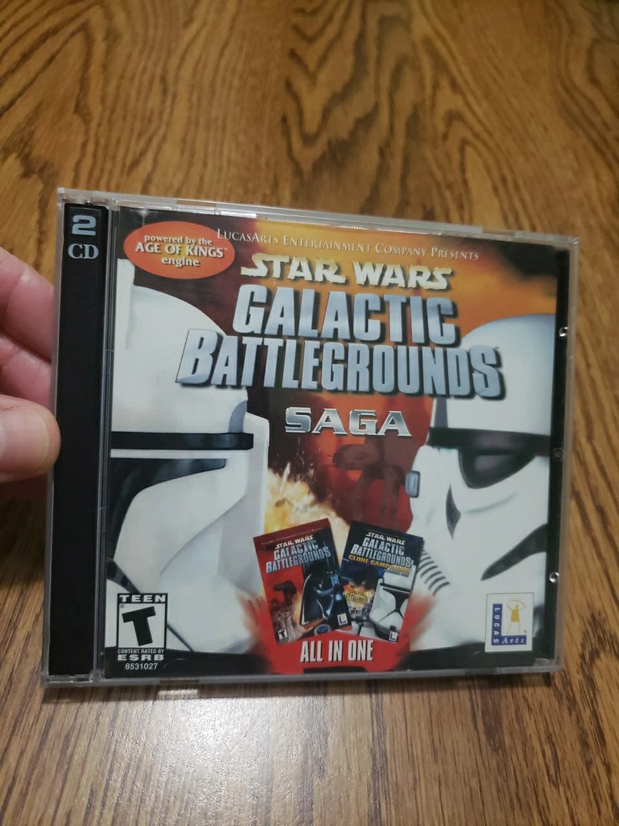 Jeu PC Star Wars Galactic Battlegrounds – Big Box PAL – Édition Collection – Occasion