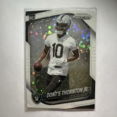 2025 Panini Prizm White Disco Prizm Dont'e Thornton Jr. Raiders #369 Rookie