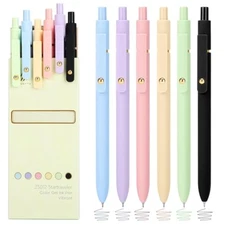 Ddaowanx Colored Gel Pens, 0.5Mm Fine Point Retractable,Colorful Pens For Journa