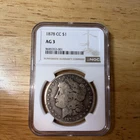 1878-CC Morgan Dollar NGC AG3 VAM-6 Doubled Leaves Strong Strike Silver $1