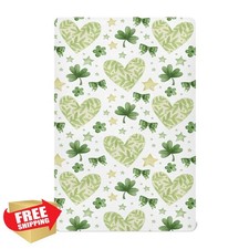 KICPOAY Crib Sheets St Patrick Day Clover Heart Portable Playard 39x27