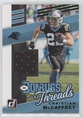 2019 Panini Donruss Threads Green Christian McCaffrey #T-23 o7m