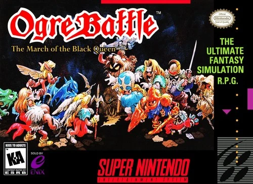 OGRE BATTLE MARCH OF BLACK QUEEN - Super Nintendo SNES - Video Game