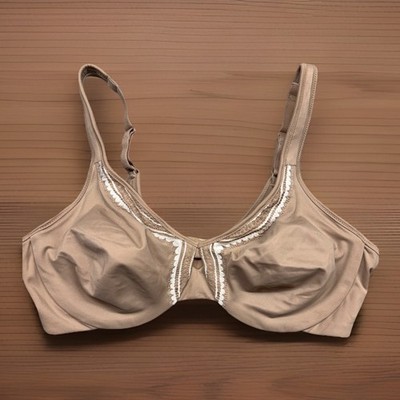 OLGA by Warners Butterfly Effect Full Figure Minimizer Bra 36C Beige Tan 35912