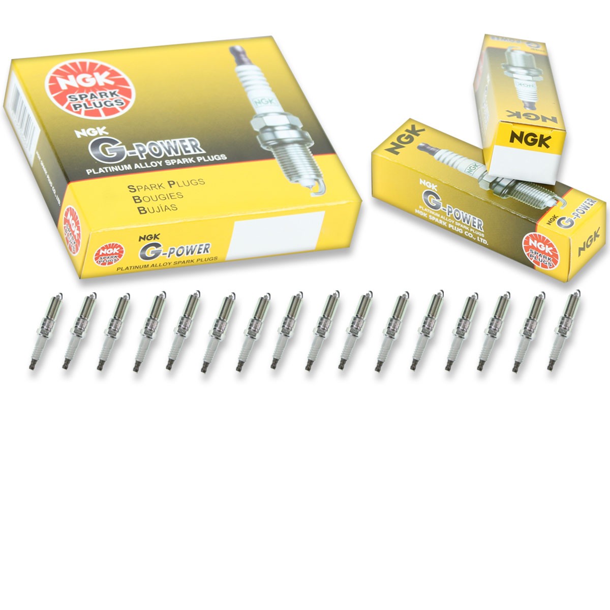 16 pcs NGK G-Power Spark Plugs for 2005-2010 Chrysler 300 6.1L  6.1L V8 - tl