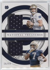 2024 Panini National Treasures Collegiate 16/99 Sam Hartman Audric Estime v9t
