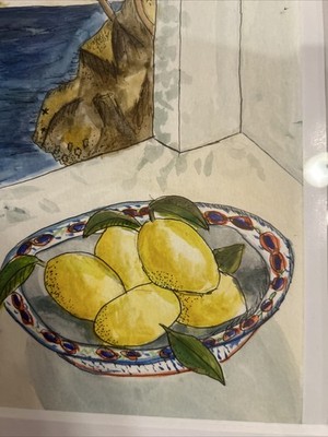 A Calm Still Life Set In The Mediterranean With Some Pops Color