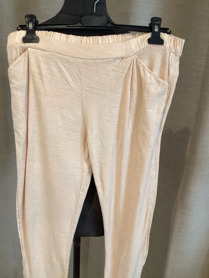 Très Beau Pantalon Coton Rose Pêche Coton American Vintage 38/40 Tbe - Photo 2/4