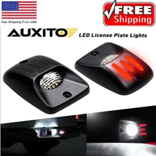 For Toyota Tacoma 1995-2004 Rear Bumper Roll Pan w/LED License Plate Light 2pcs