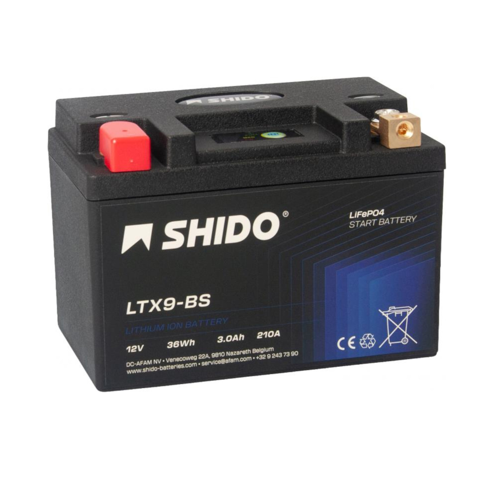 Battery for KYMCO 150 Grand Dink 2008-2011 SHIDO - Image 30
