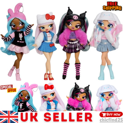 LOL OMG MGA LOVES Hello Kitty and Friends Modepuppen Komplettset  