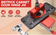 Hinge Jig Cupboard Door Cabinet Adjustable Hinge Drill Guide Punch Side Hole Jig
