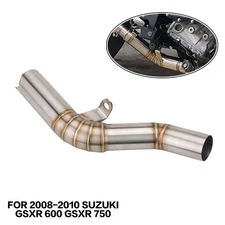 For Suzuki GSXR600 GSXR750 2008-2010 Exhaust Mid Link Pipe Connect Tube Slip on