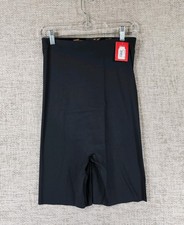 Spanx Shape Thinstincts High-Waisted Mid-Thigh Shorts Womens 1X Black NWT