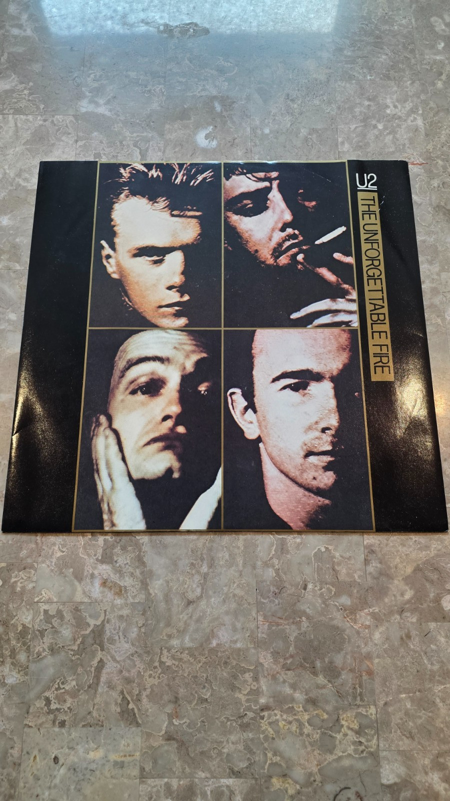 U2	The Unforgettable Fire w/4 other songs 1985 Island UK press	12" vinyl LP