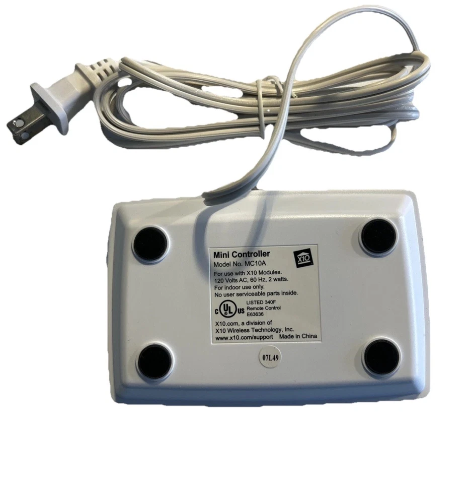 X10 Desktop Mini Controlador de Mesa 8 Unidades Plug-In, X10 MC10A - Imagem 2 de 3
