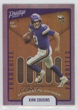 2021 Panini Prestige Franchise Favorites Kirk Cousins #15 10k8