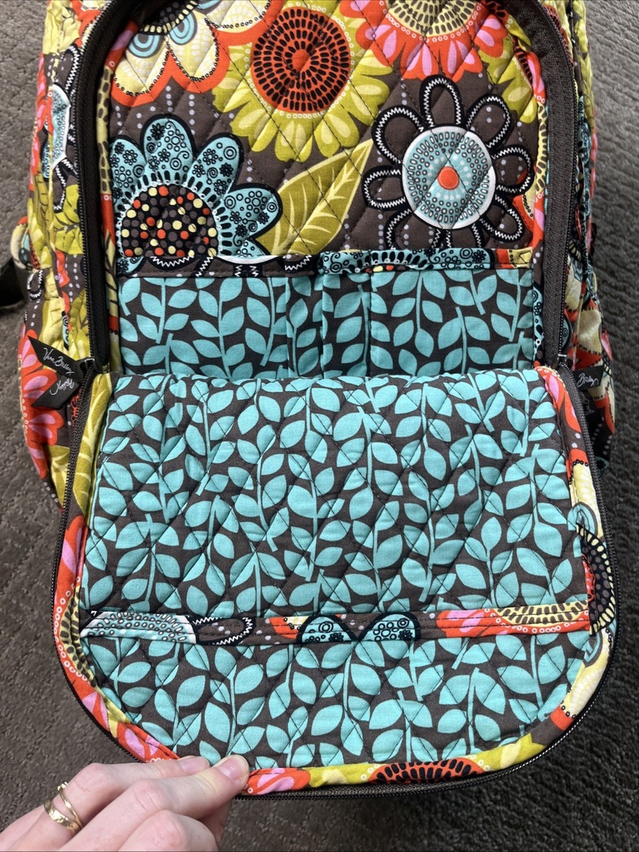 Vera Bradley Backpack Flower Shower Print Quilted Retired  display picture 1