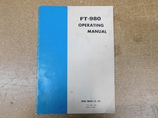 Yaesu FT-980 Ricetrasmettitore HF Manuale Operativo (originale)
