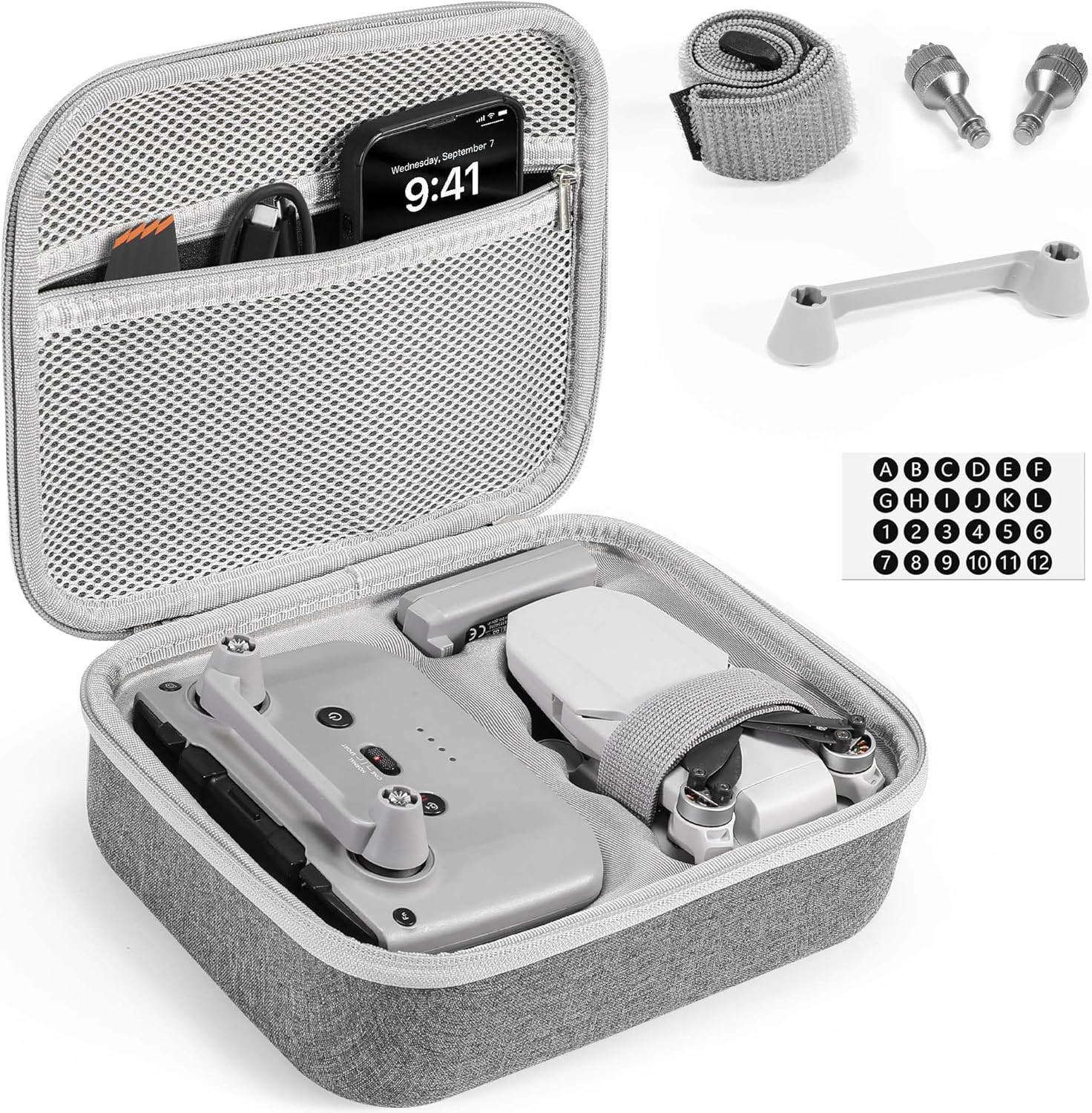 Custodia Rigida per Drone DJI Mini 2 Se/Mini 4K, Custodia Compatta Con 2 Joystic