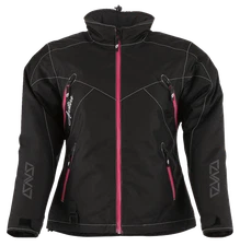 Arctiva Women's Pivot 6 Snowmobile Snow Jacket Black/Pink Small