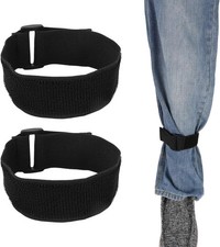 2pcs Elastic Ankle Straps, Nylon Adjustable Pant Leg Straps